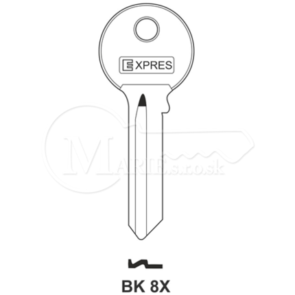 Kľúče Expres BK8X