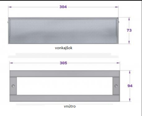 Vhod WRZ1 hnedý 304x73mm - Image 4