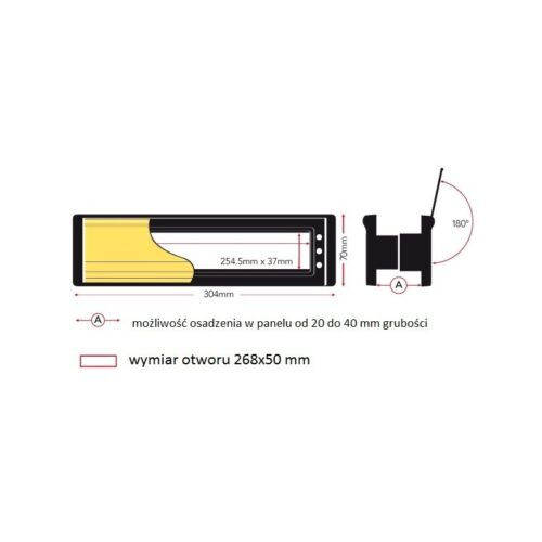 Vhod WRZ1 hnedý 304x73mm - Image 5