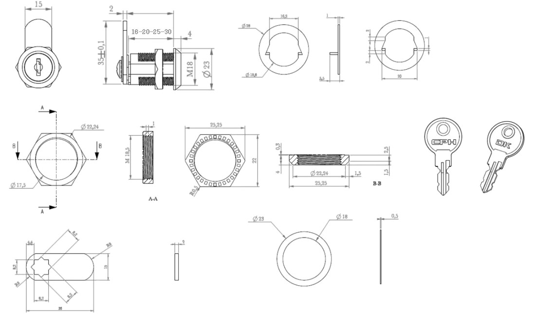 Zámok Siso X1816 lam.16mm 14.04.468-5 (bal12) – Obrázok 2
