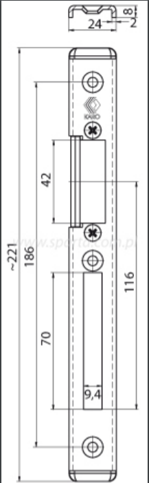 Protiplech KARO/ROM 8x24 reg P – Obrázok 2