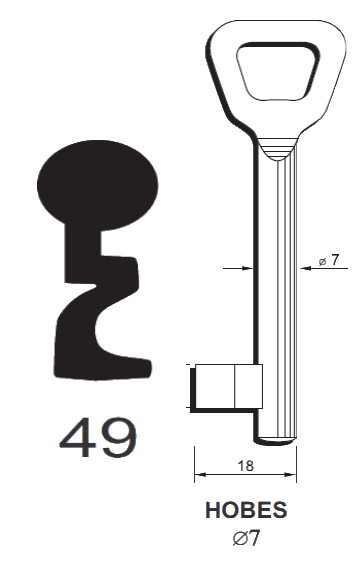 Kľúče fazónové 49