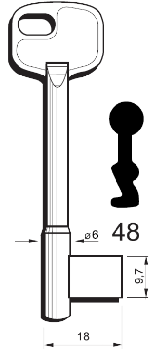 Kľúče fazónové PL 48