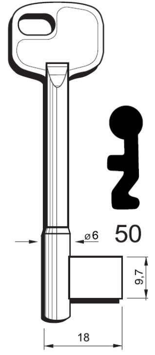 Kľúče fazónové PL 50