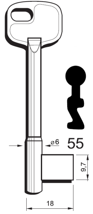 Kľúče fazónové PL 55
