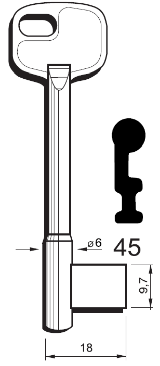 Kľúče fazónové PL 45