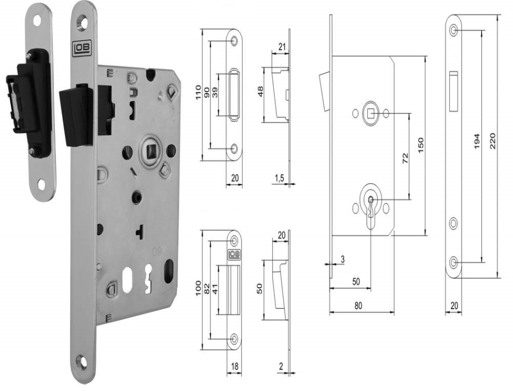 ZZ LOB Z75MZ 72/50 kľúč magnetický reg.protiplech