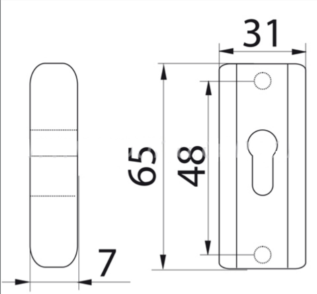 Rozeta COMFORT 1ks hneda – Obrázok 2