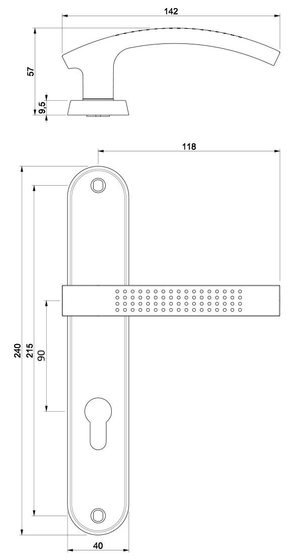 Kovanie ARGUS G5-nikel mat K+K 90V – Obrázok 2