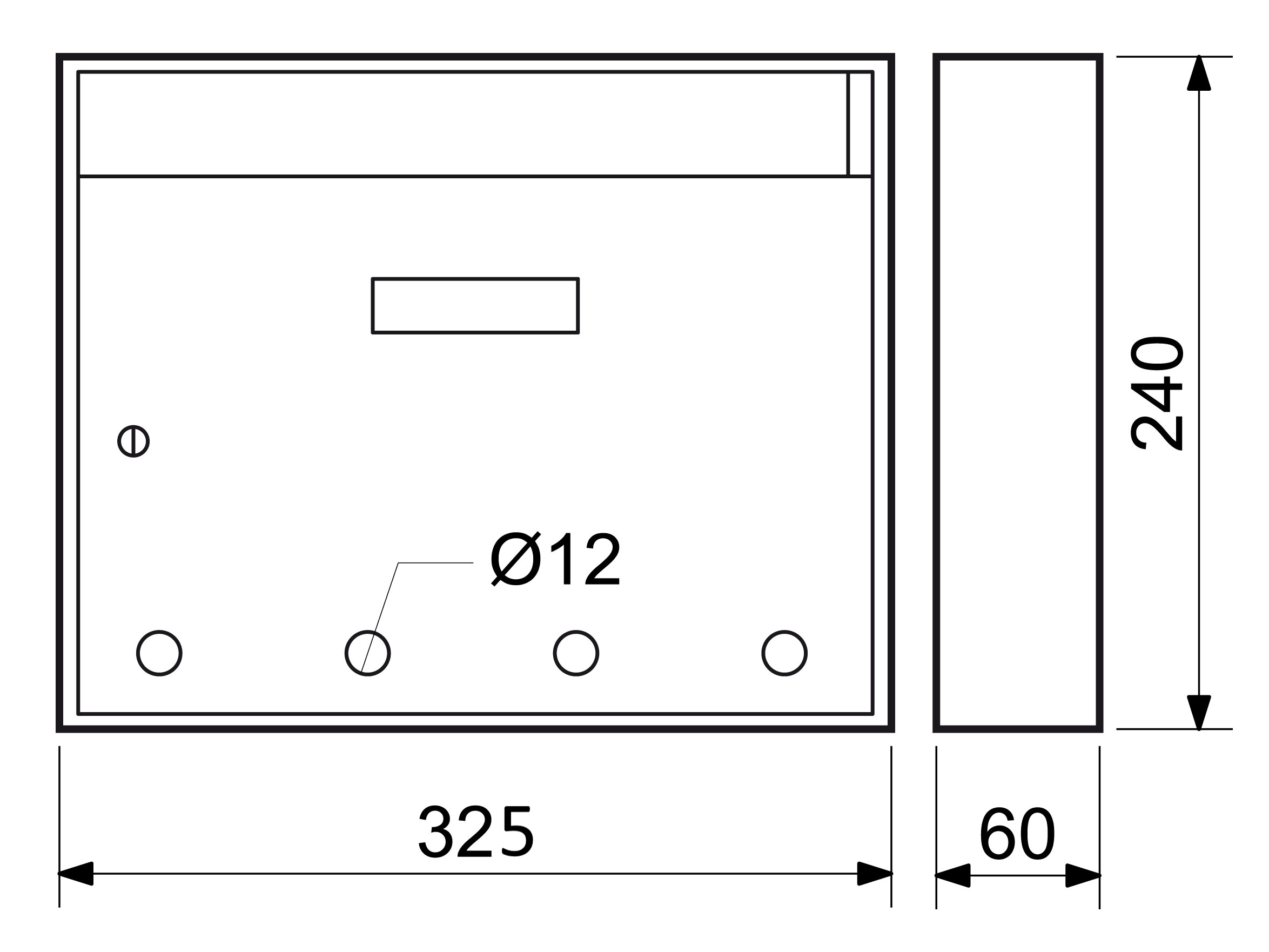 Panel s dierami 325x240x60 biela – Obrázok 2