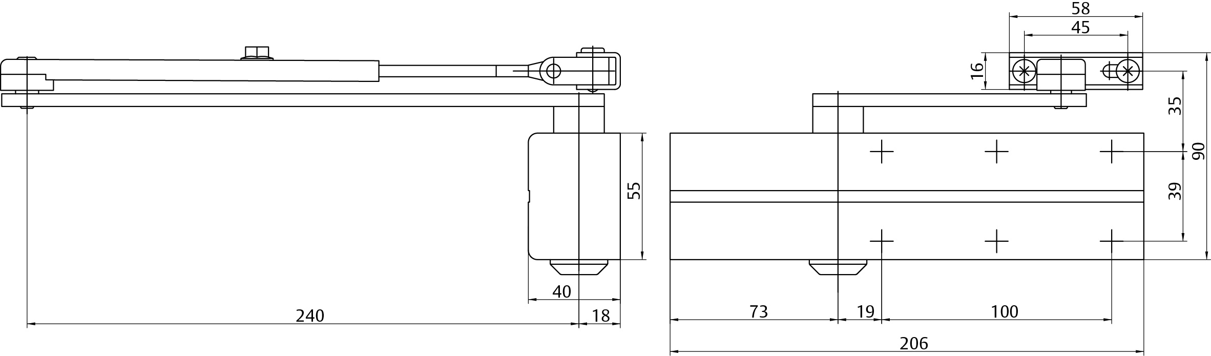 ASSA DC140 Hnedý s ramenom – Obrázok 2
