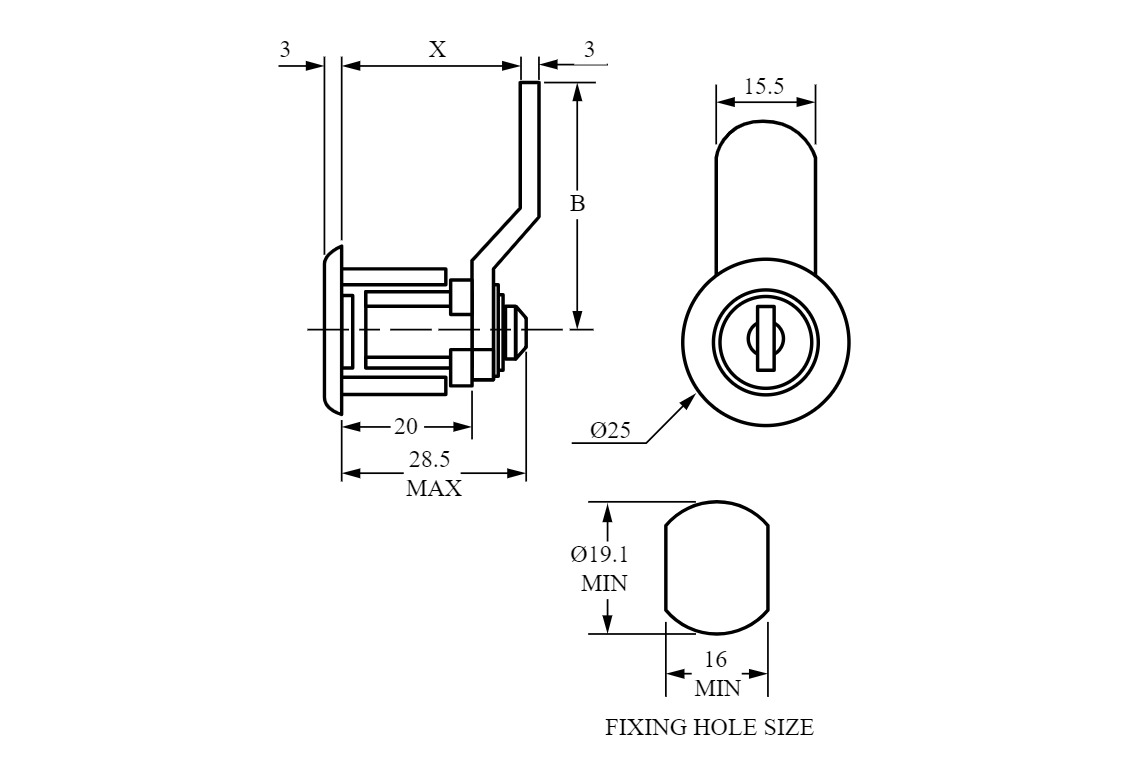 Zámok Euro-locks 3803-017 / 18708 – Obrázok 2