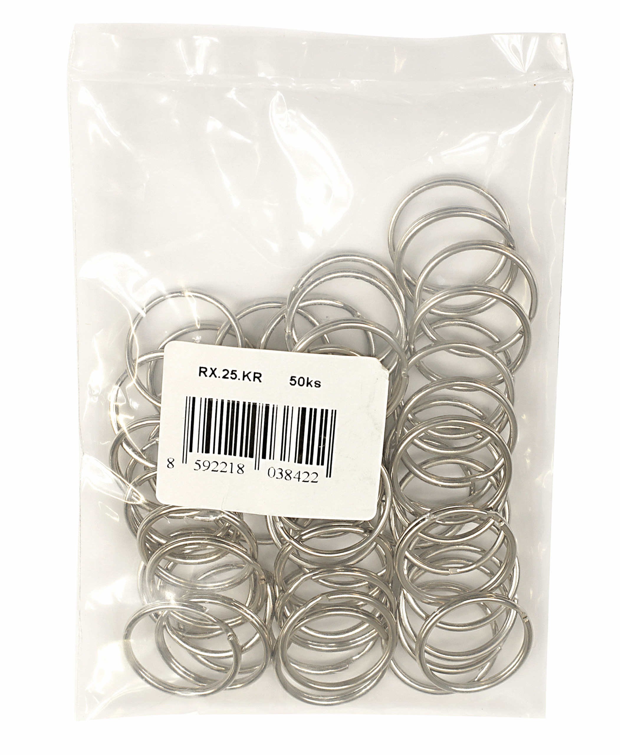Krúžky na kľúče RI RX.25.KR.50KS 25mm Ni – Obrázok 2