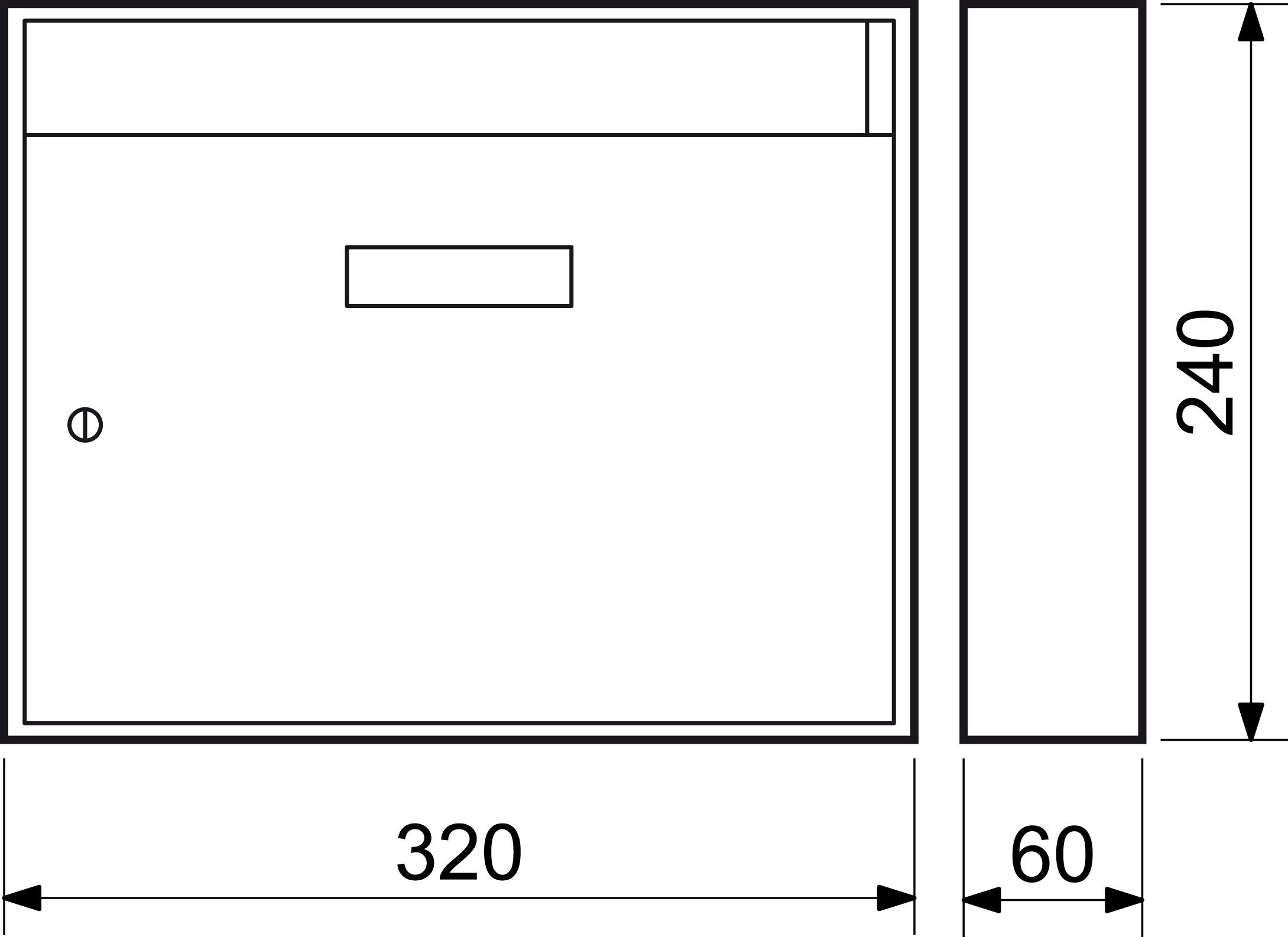 Schránka RI BK.24.N 320x240x60 Nerez – Obrázok 3