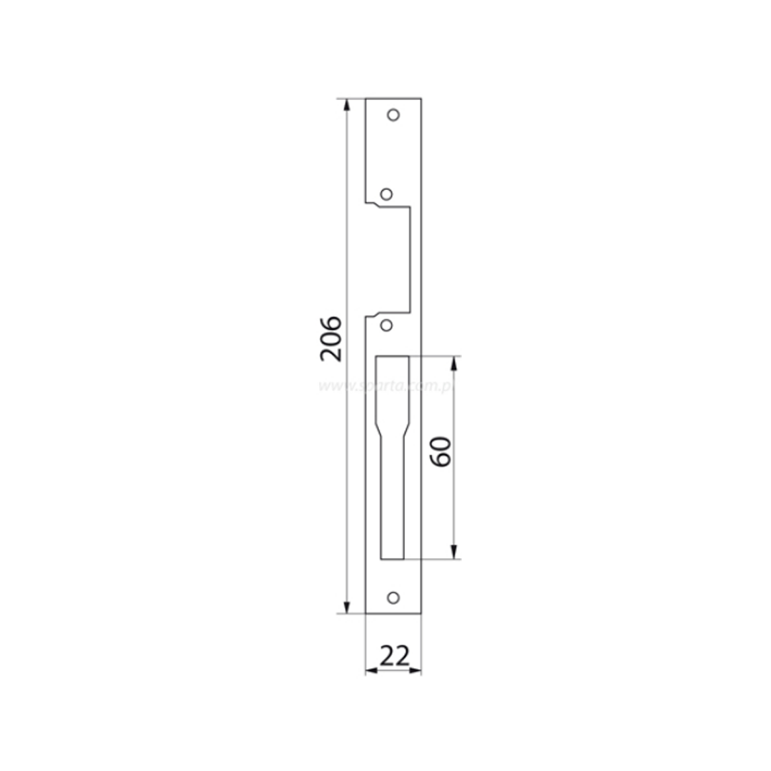 Protiplech elektrický Metal-plast "U" pravý 205x24 – Obrázok 2